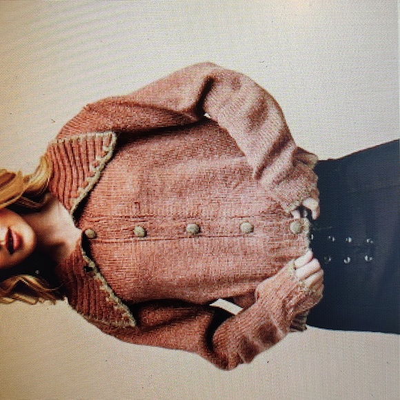 NWT Contrast Stitch Cardigan - Picture 3 of 4